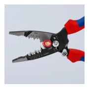 KNIPEX 13 72 8 WireStripper Multifunktions-Elektrikerzangen amerikanisches Modell mit Mehrkomponenten-Hüllen schwarz atramentiert 200 mm-5