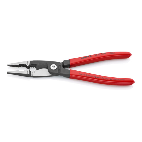 KNIPEX 13 81 200 Elektro installatietang zwart geatramenteerd 200 mm
