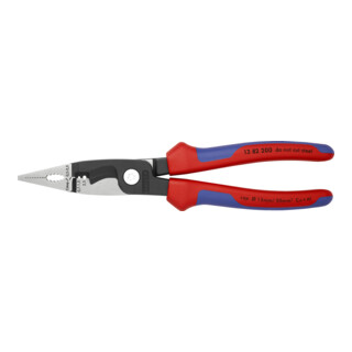 KNIPEX 13 82 200 Elektro-Installationszange schwarz atramentiert 200 mm