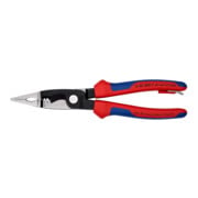 KNIPEX 13 82 200 T elektro installatietang met bevestigingsoog zwart geatramenteerd 200 mm-1