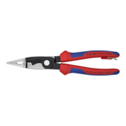 KNIPEX 13 82 200 T elektro installatietang met bevestigingsoog zwart geatramenteerd 200 mm