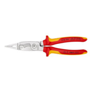 KNIPEX 13 86 200 Elektro installatietang verchroomd VDE 200 mm