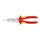KNIPEX 13 86 200 Elektro-Installationszange isoliert mit Mehrkomponenten-Hüllen, VDE-geprüft verchromt 200 mm
