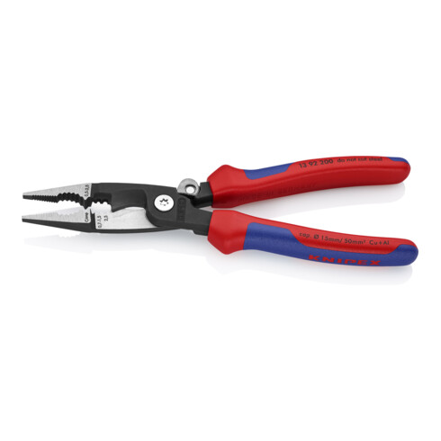 KNIPEX 13 92 200 Elektro installatietang zwart geatramenteerd 200 mm