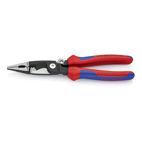 KNIPEX 13 92 200 Elektro installatietang zwart geatramenteerd 200 mm
