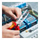 KNIPEX 13 96 200 Elektro-Installationszange isoliert mit Mehrkomponenten-Hüllen, VDE-geprüft verchromt 200 mm