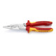 KNIPEX 13 96 200 T BK Elektro-Installationszange verchromt VDE 200 mm-1