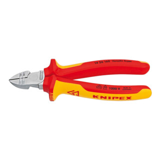 KNIPEX 14 26 160 afstrip zijsnijtang verchroomd VDE 160 mm