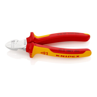 KNIPEX 14 26 160 afstrip zijsnijtang verchroomd VDE 160 mm