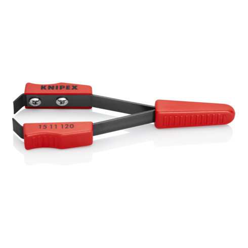 KNIPEX 15 11 120 Lackabzieh-Pinzette mit Kunststoff-Hüllen 120 mm