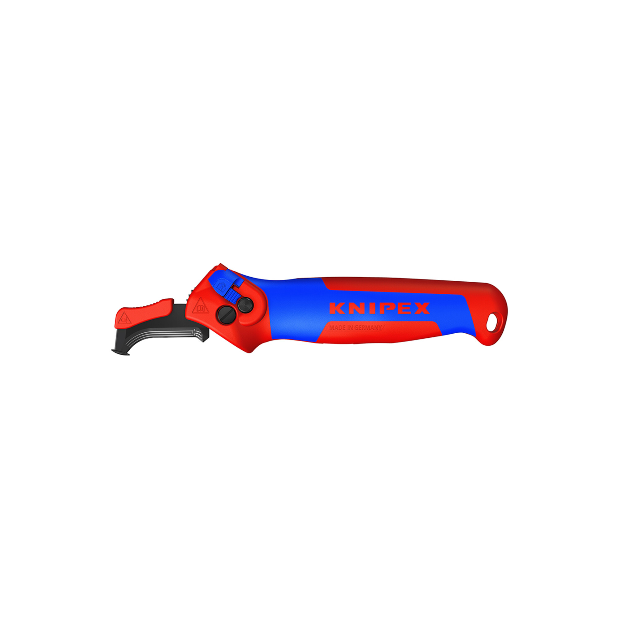 KNIPEX 16 50 145 SB Abmantelungsmesser mit Gleitschuh und Ratschenfunktion mit Mehrkomponenten-Hüllen 146 mm