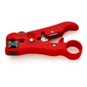 KNIPEX 16 60 06 SB Abisolierwerkzeug für Koaxial- und Datenkabel  125 mm