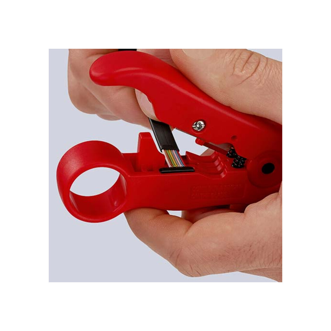 KNIPEX 16 60 06 SB Abisolierwerkzeug für Koaxial- und Datenkabel  125 mm