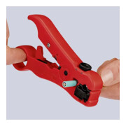 KNIPEX 16 60 06 SB Ontmantelingsgereedschap voor coax- en datakabels 125 mm-4