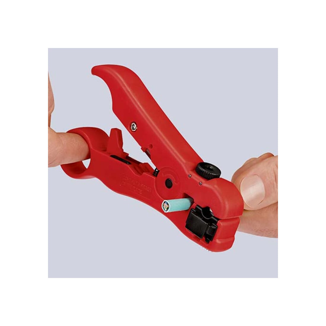 KNIPEX 16 60 06 SB Ontmantelingsgereedschap voor coax- en datakabels 125 mm