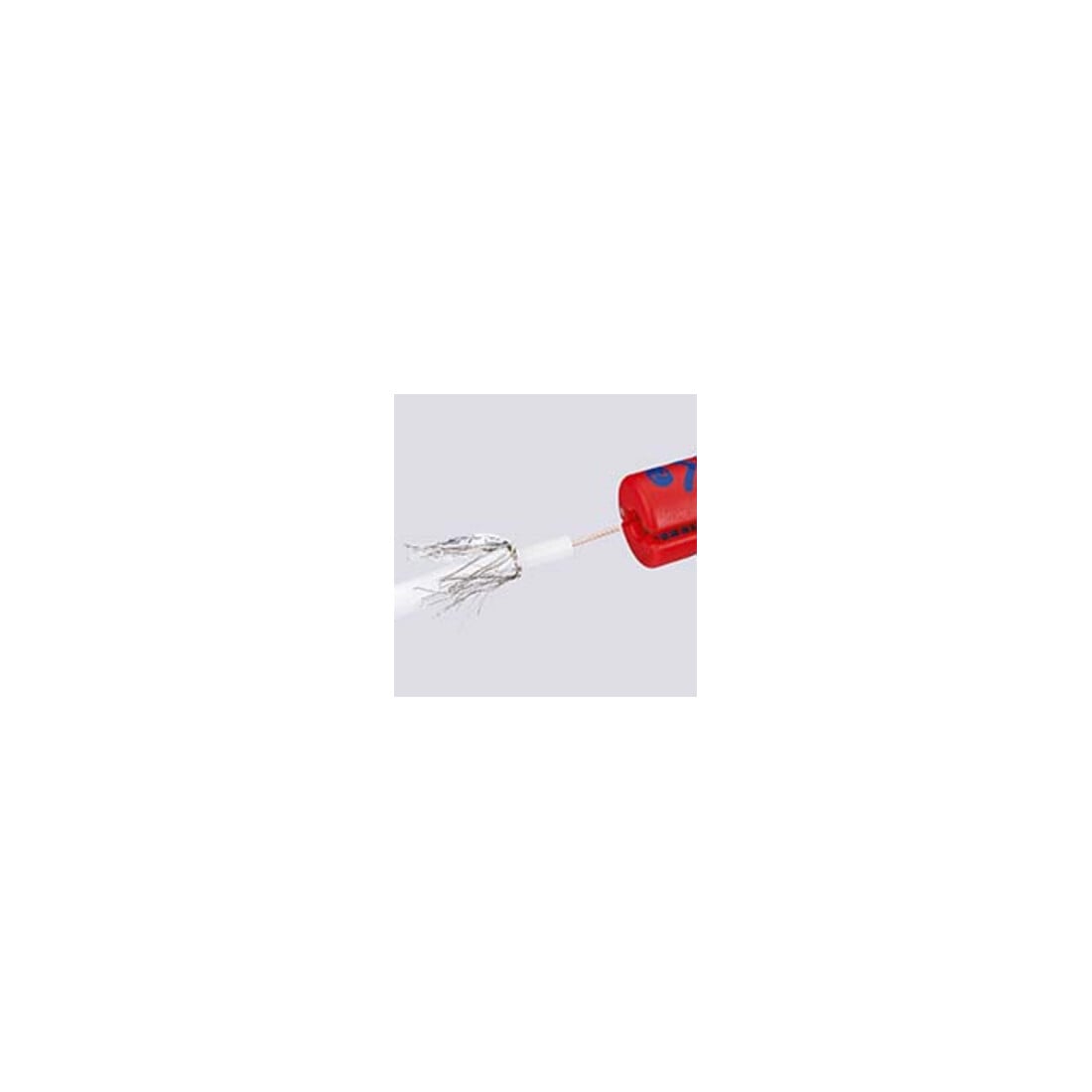 KNIPEX 16 60 100 SB Abisolierwerkzeug für Koaxialkabel universal 100 mm