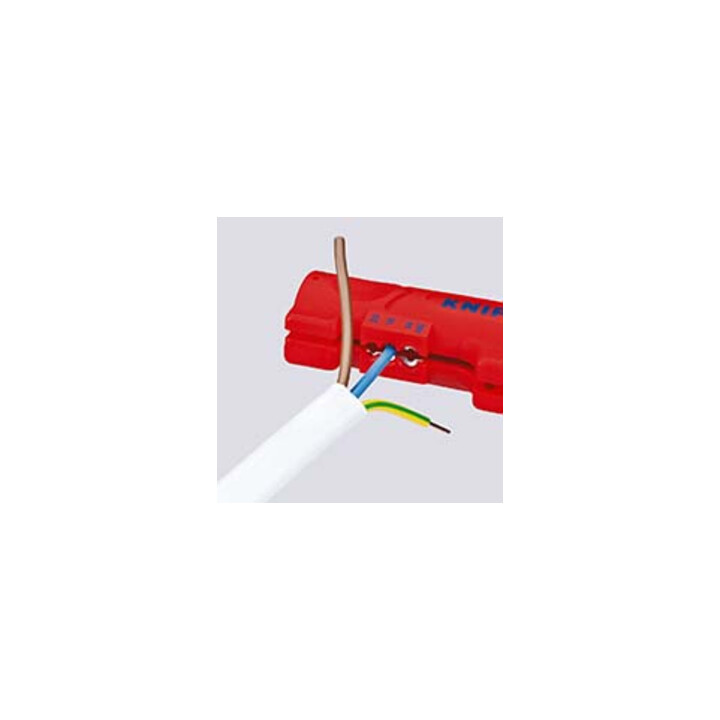 KNIPEX 16 64 125 SB Afstriptang voor platte en ronde kabels 125 mm
