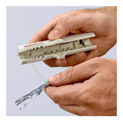 KNIPEX 16 65 125 SB Abmantelungswerkzeug für Datenkabel  125 mm-5