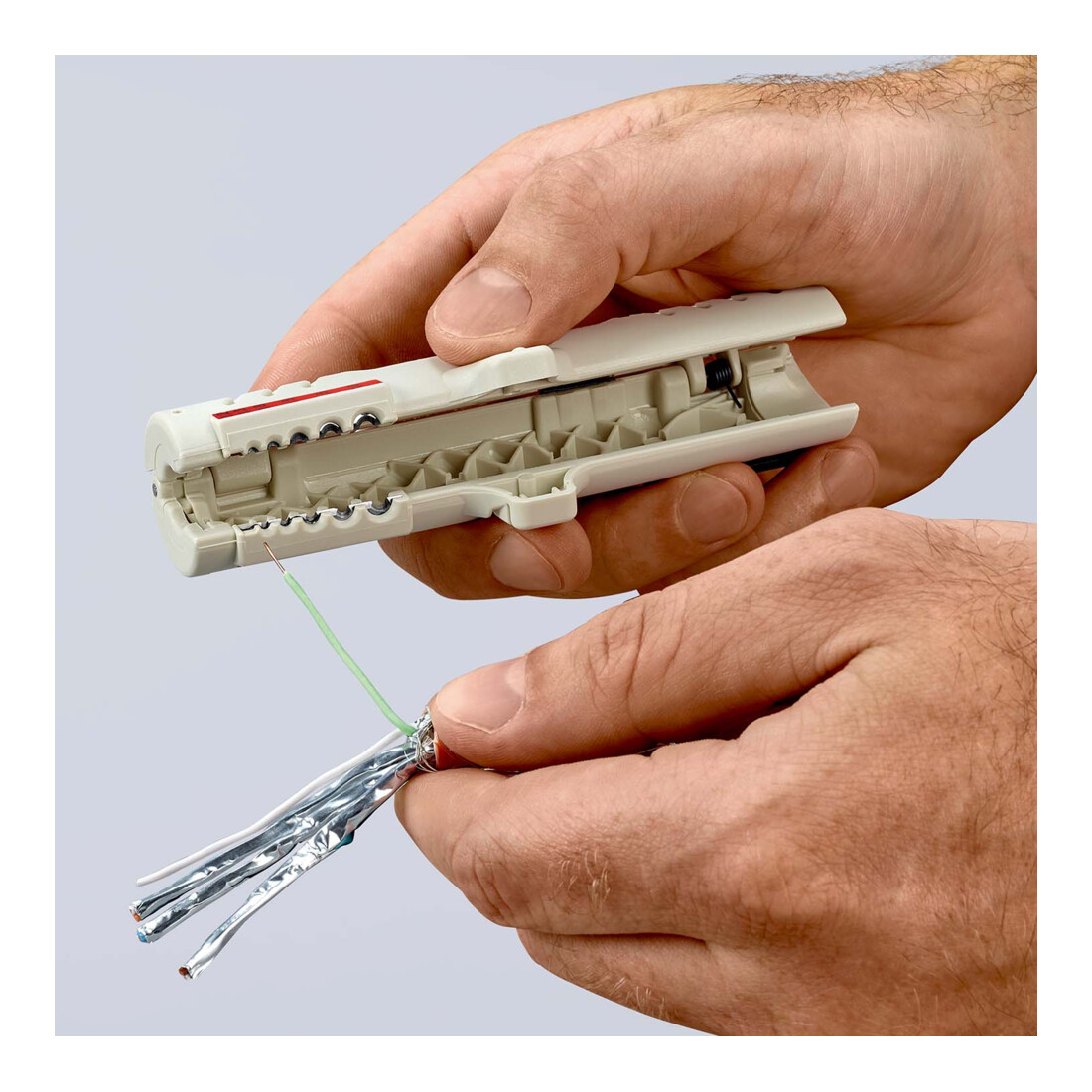 KNIPEX 16 65 125 SB Ontmantelingsgereedschap voor datakabels 125 mm