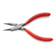 KNIPEX 19 01 130 Rundzange mit Schneide (Schmuckbiegezange) mit Kunststoff überzogen schwarz atramentiert 130 mm-3