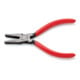 KNIPEX 20 01 125 Flachzange mit Kunststoff überzogen schwarz atramentiert 125 mm