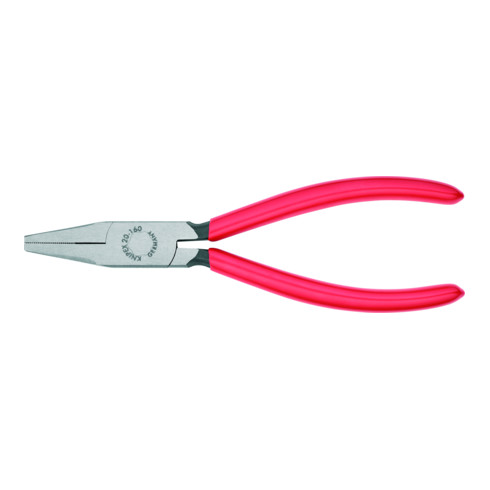 KNIPEX Pinza a becchi piatti lucida con manico in plastica L=125mm