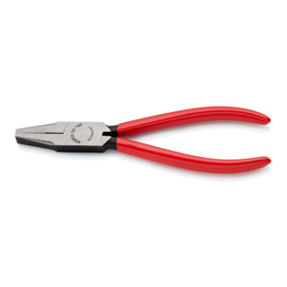KNIPEX 20 01 180 Flachzange mit Kunststoff überzogen schwarz atramentiert 180 mm