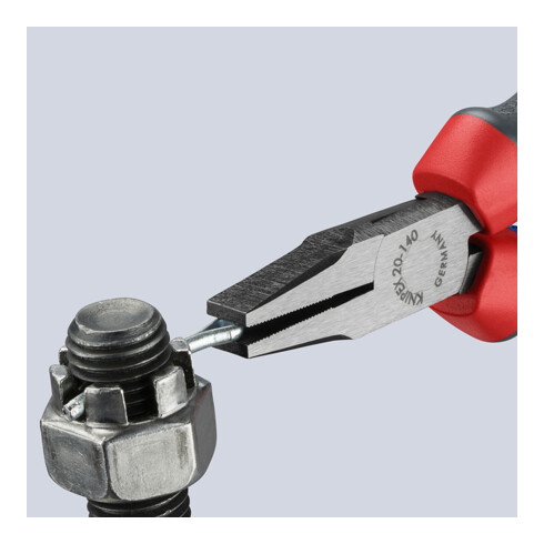 KNIPEX 20 02 140 platbektang zwart geatramenteerd 140 mm