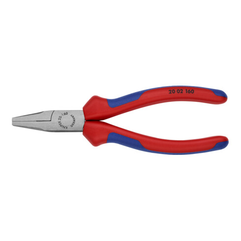 KNIPEX 20 02 160 platbektang zwart geatramenteerd 160 mm