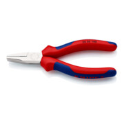 KNIPEX 20 05 140 Flachzange mit Mehrkomponenten-Hüllen verchromt 140 mm