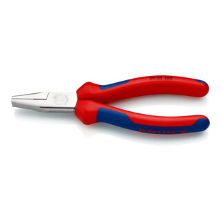 Rundzange verchromt Griffe mit PVC Knipex