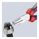 KNIPEX 20 05 160 Flachzange mit Comfort-Griffen verchromt 160 mm