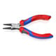 KNIPEX 22 02 140 Rundzange mit Comfort-Griffen schwarz atramentiert 140 mm