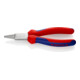 KNIPEX 22 05 160 Rundzange mit Comfort-Griffen verchromt 160 mm