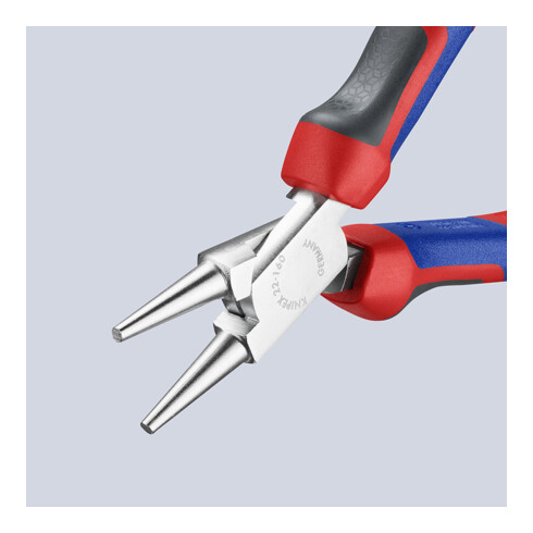 Rundzange verchromt Griffe mit PVC Knipex