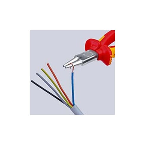 Rundzange VDE m.M.K.Griff Knipex
