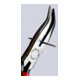 KNIPEX 25 01 160 Flachrundzange mit Schneide (Radiozange) mit Kunststoff überzogen schwarz atramentiert 160 mm