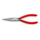KNIPEX 25 01 160 platte rondbektang en snijkant (radiotang) zwart geatramenteerd 160 mm