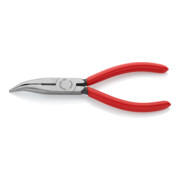 KNIPEX 25 21 160 Pince plate ronde avec coupe (pince radio) noir encre 160 mm