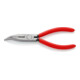 KNIPEX 25 21 160 Platte rondbektang met snijkant (Radio Tang) zwart geatramenteerd 160 mm