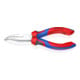KNIPEX 25 25 160 Flachrundzange mit Schneide (Radiozange) mit Comfort-Griffen verchromt 165 mm-1