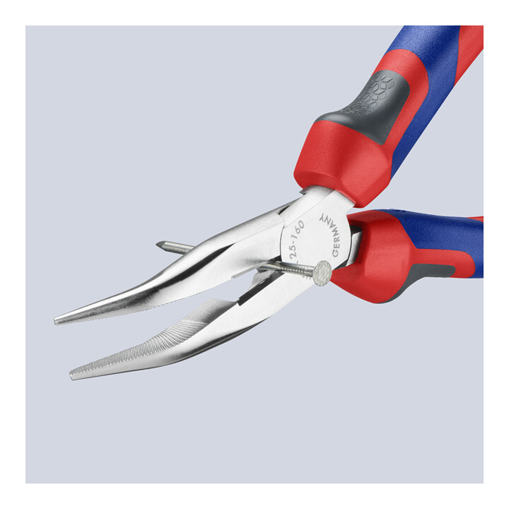 KNIPEX 25 25 160 Platte rondbektang met snijkant (Radio Tang) verchroomd 160 mm