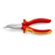 KNIPEX 25 26 160 Flachrundzange mit Schneide (Radiozange) isoliert mit Mehrkomponenten-Hüllen, VDE-geprüft verchromt 160 mm-1