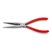 KNIPEX 26 11 200 Flachrundzange mit Schneide (Storchschnabelzange) mit Kunststoff überzogen schwarz atramentiert 200 mm-2