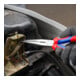 KNIPEX 26 12 200 Flachrundzange mit Schneide (Storchschnabelzange) mit Comfort-Griffen schwarz atramentiert 200 mm