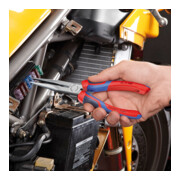 KNIPEX 26 12 200 Platte rondbektang met snijkant (Ooievaarsbektang) zwart geatramenteerd 200 mm-2
