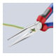 KNIPEX 26 15 200 Flachrundzange mit Schneide (Storchschnabelzange) mit Comfort-Griffen verchromt 200 mm