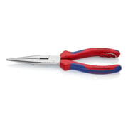 KNIPEX Pinza a becchi mezzotondi (di cicogna) con tronchese 26 15 200 T BK cromata, 200mm