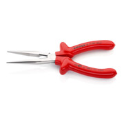 KNIPEX 26 17 200 Flachrundzange mit Schneide (Storchschnabelzange) tauchisoliert, VDE-geprüft verchromt 200 mm-3