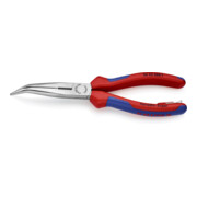 KNIPEX Pinza a becchi mezzotondi (di cicogna) con tronchese 26 22 200 T BK bonderizzata nera, 200mm